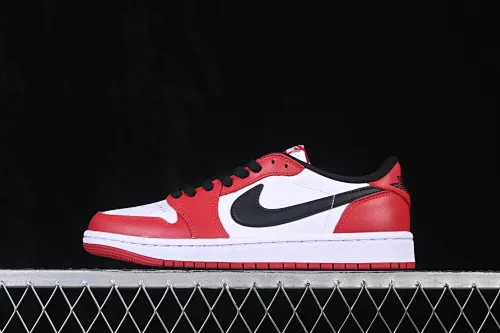 All categories Air Jordan Jordan series basketball shoes Air Jordan 1 Low W version Air Jordan 1 Low OG AJ1 Joe 1 white red black hook low-top casual sneakers HQ6998-600